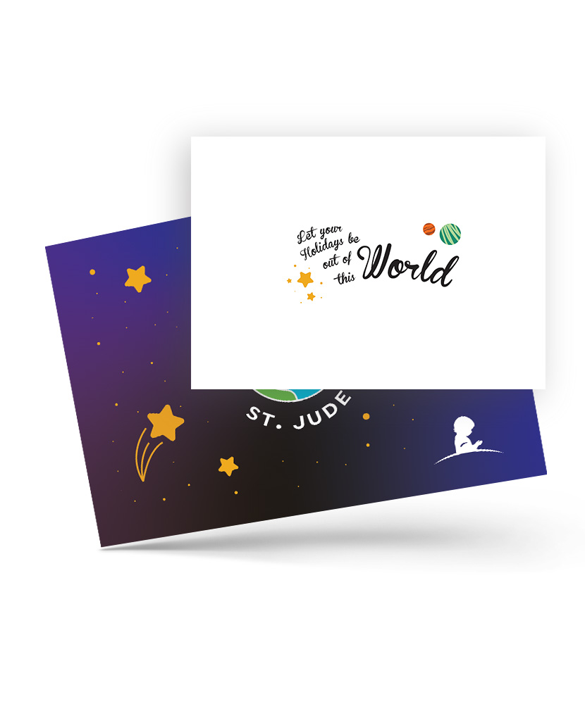 Out Of This World Holiday Space Card